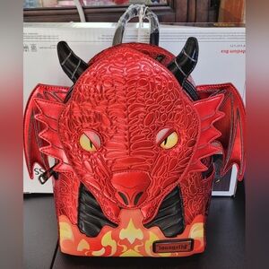 Loungefly Red Dragon Mini Backpack (Books-A-Million Exclusive)